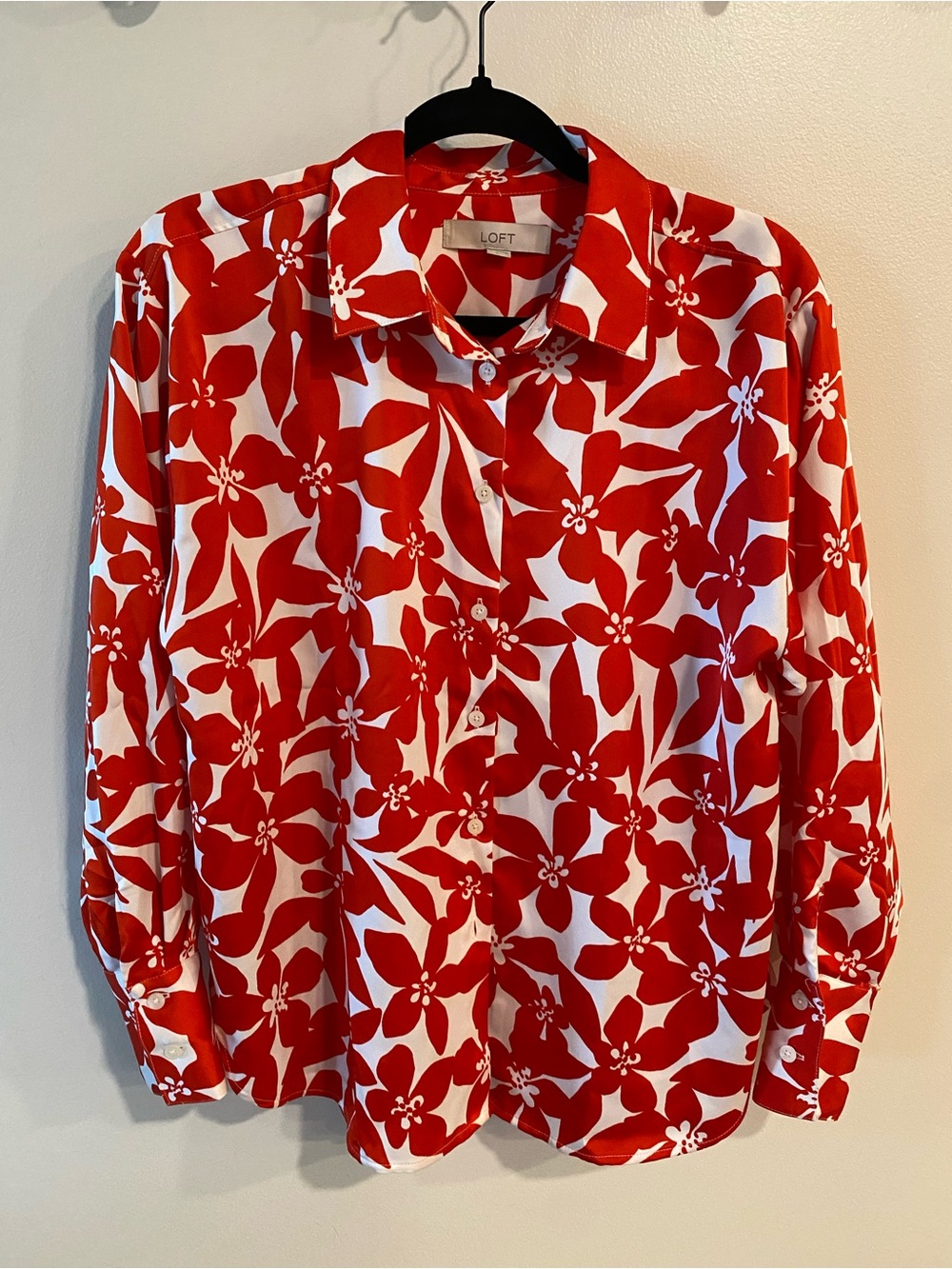 LOFT Button-Down Blouse Size Small